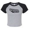 Women's Micro Rib Raglan Baby Tee Thumbnail