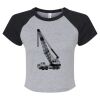 Women's Micro Rib Raglan Baby Tee Thumbnail