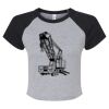 Women's Micro Rib Raglan Baby Tee Thumbnail