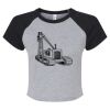 Women's Micro Rib Raglan Baby Tee Thumbnail
