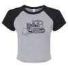 Women's Micro Rib Raglan Baby Tee Thumbnail