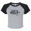 Women's Micro Rib Raglan Baby Tee Thumbnail