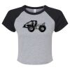 Women's Micro Rib Raglan Baby Tee Thumbnail
