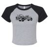 Women's Micro Rib Raglan Baby Tee Thumbnail