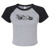 Women's Micro Rib Raglan Baby Tee Thumbnail