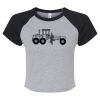 Women's Micro Rib Raglan Baby Tee Thumbnail