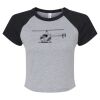 Women's Micro Rib Raglan Baby Tee Thumbnail