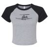 Women's Micro Rib Raglan Baby Tee Thumbnail