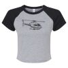 Women's Micro Rib Raglan Baby Tee Thumbnail