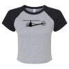Women's Micro Rib Raglan Baby Tee Thumbnail
