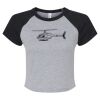 Women's Micro Rib Raglan Baby Tee Thumbnail