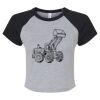 Women's Micro Rib Raglan Baby Tee Thumbnail