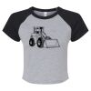 Women's Micro Rib Raglan Baby Tee Thumbnail