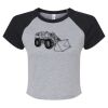 Women's Micro Rib Raglan Baby Tee Thumbnail
