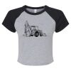 Women's Micro Rib Raglan Baby Tee Thumbnail