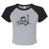Women's Micro Rib Raglan Baby Tee Thumbnail