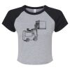 Women's Micro Rib Raglan Baby Tee Thumbnail