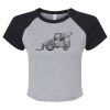 Women's Micro Rib Raglan Baby Tee Thumbnail