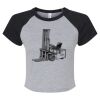 Women's Micro Rib Raglan Baby Tee Thumbnail