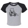 Women's Micro Rib Raglan Baby Tee Thumbnail