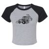 Women's Micro Rib Raglan Baby Tee Thumbnail