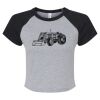 Women's Micro Rib Raglan Baby Tee Thumbnail