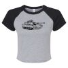Women's Micro Rib Raglan Baby Tee Thumbnail