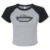 Women's Micro Rib Raglan Baby Tee Thumbnail