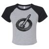 Women's Micro Rib Raglan Baby Tee Thumbnail