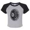 Women's Micro Rib Raglan Baby Tee Thumbnail