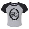 Women's Micro Rib Raglan Baby Tee Thumbnail