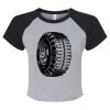 Women's Micro Rib Raglan Baby Tee Thumbnail