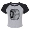 Women's Micro Rib Raglan Baby Tee Thumbnail