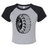 Women's Micro Rib Raglan Baby Tee Thumbnail
