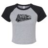 Women's Micro Rib Raglan Baby Tee Thumbnail