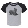 Women's Micro Rib Raglan Baby Tee Thumbnail