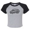 Women's Micro Rib Raglan Baby Tee Thumbnail