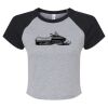 Women's Micro Rib Raglan Baby Tee Thumbnail