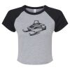 Women's Micro Rib Raglan Baby Tee Thumbnail