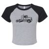 Women's Micro Rib Raglan Baby Tee Thumbnail