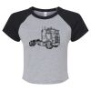 Women's Micro Rib Raglan Baby Tee Thumbnail