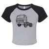Women's Micro Rib Raglan Baby Tee Thumbnail