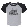 Women's Micro Rib Raglan Baby Tee Thumbnail