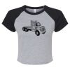 Women's Micro Rib Raglan Baby Tee Thumbnail