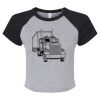 Women's Micro Rib Raglan Baby Tee Thumbnail