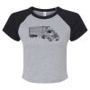 Women's Micro Rib Raglan Baby Tee Thumbnail