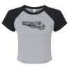 Women's Micro Rib Raglan Baby Tee Thumbnail