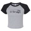Women's Micro Rib Raglan Baby Tee Thumbnail