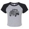 Women's Micro Rib Raglan Baby Tee Thumbnail