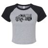 Women's Micro Rib Raglan Baby Tee Thumbnail